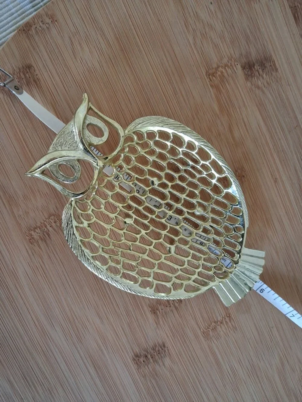 vintage Ben Rickert owl trinket jewelry tray